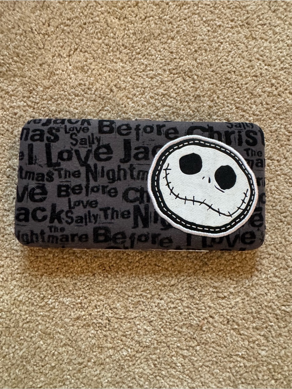 Disney Jack Skellington Black and White Wallet